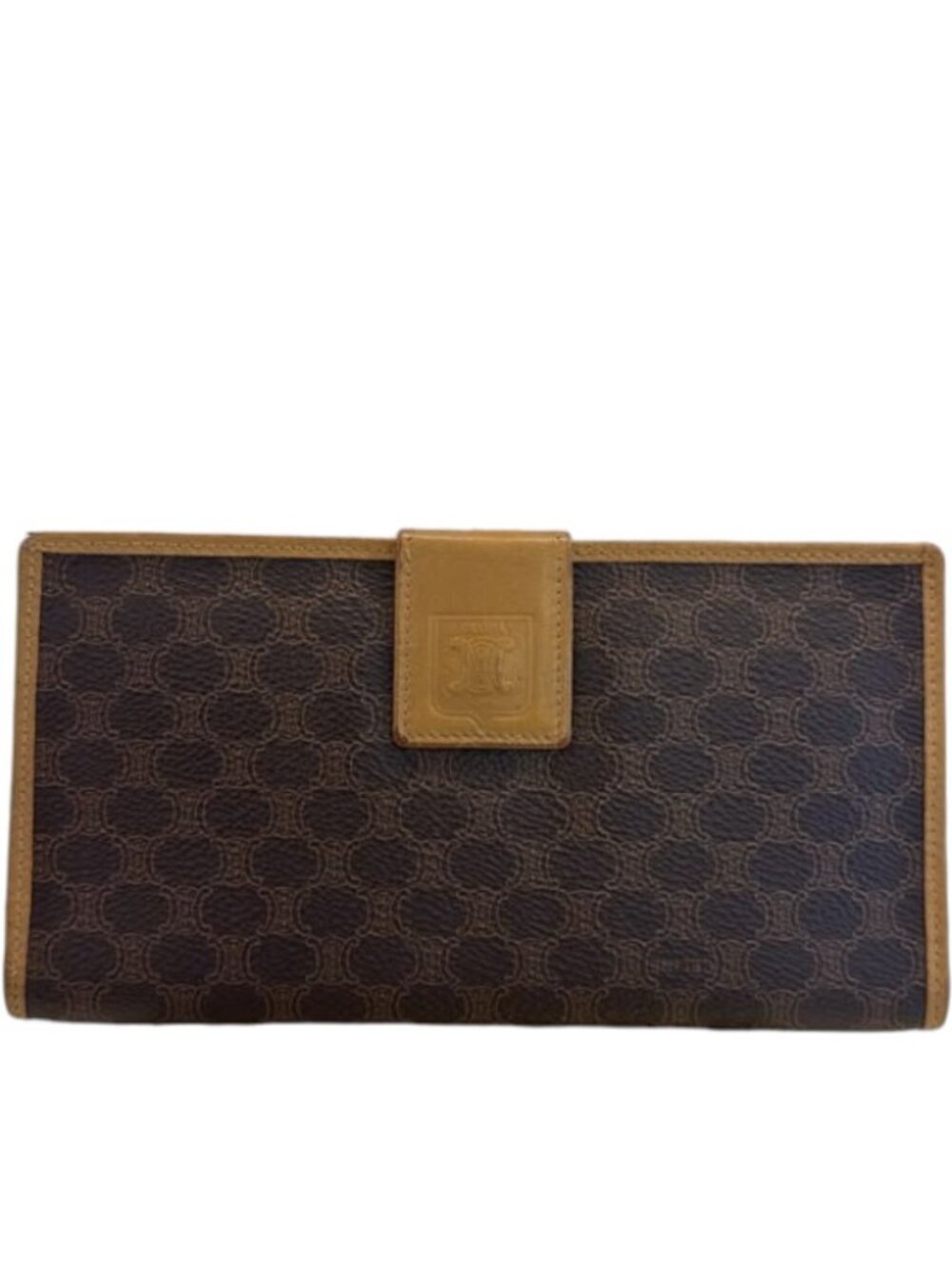 607170CR C1 Celine Wallet Long Brown PVC